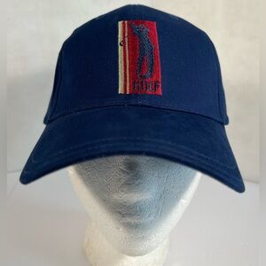 Golfer Golf Baseball Cap Strapback Hat Navy Blue One Size Adjustable Casual Wear